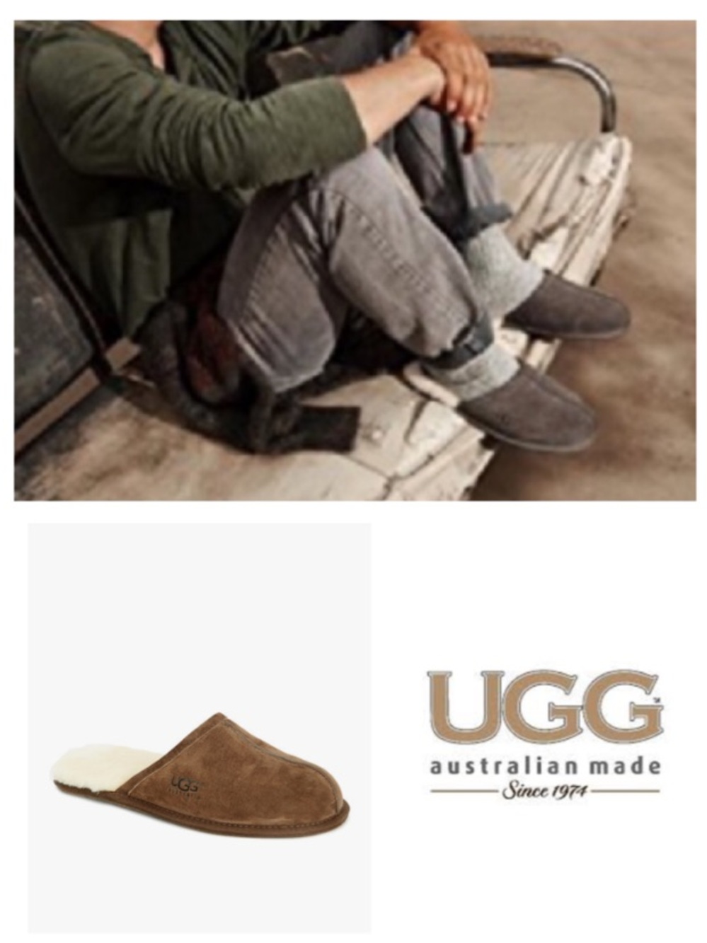 UGG Men’s Suede Scuff Slipper in Espresso (9)